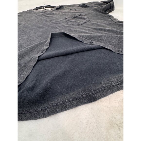 We The Free Women's Size XS Distressed Black Short Sleeve Pocket T-Shirt - Picture 6 of 11
